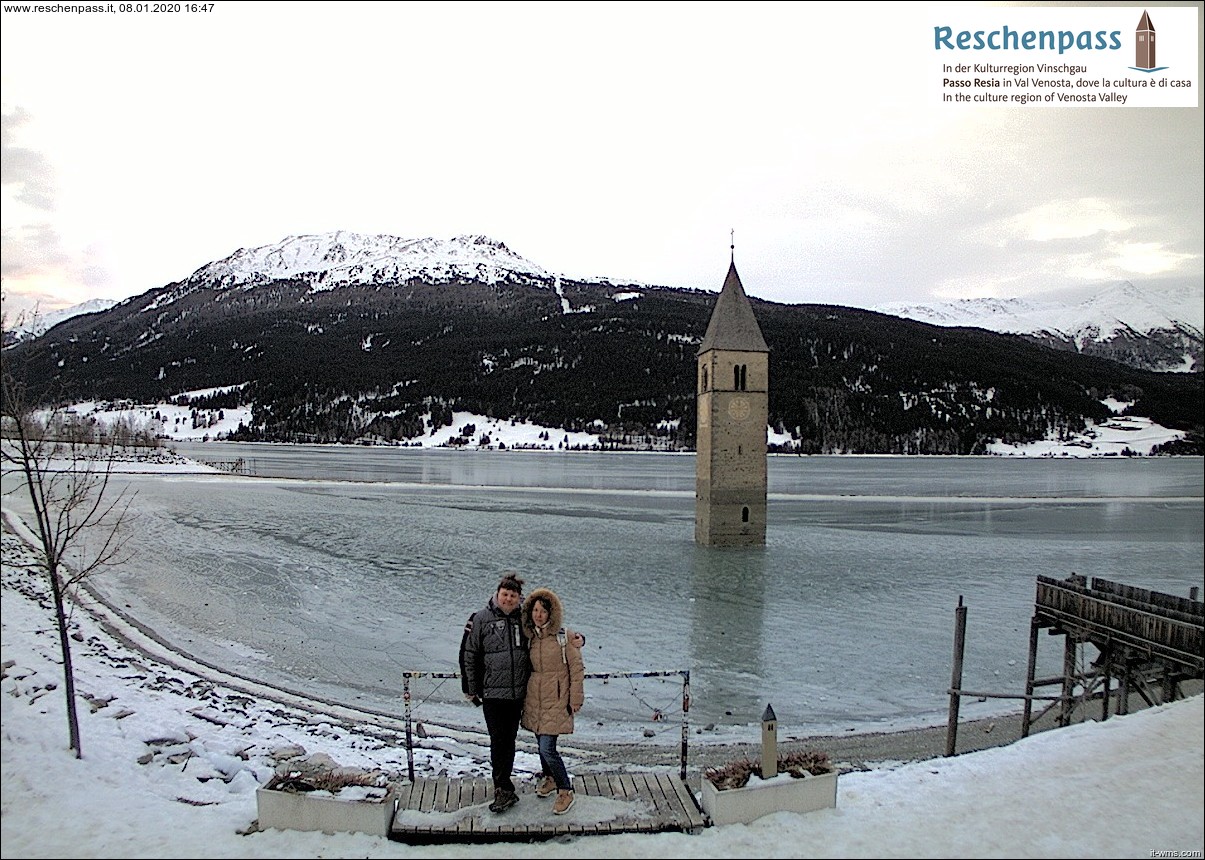 Webcam Reschenpass - Südtirol Reschen Schöneben Nauders 